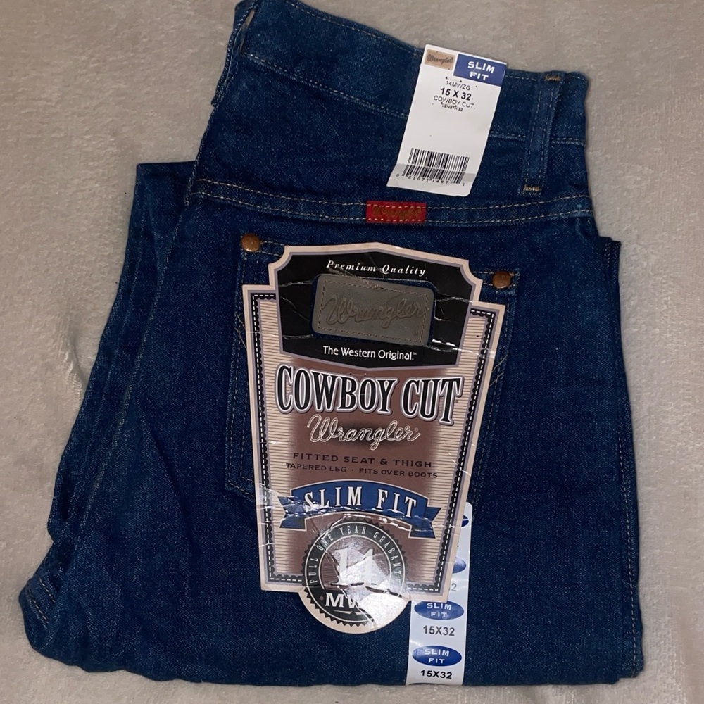Wrangler Slim Fit Jeans - Dark Indigo Blue